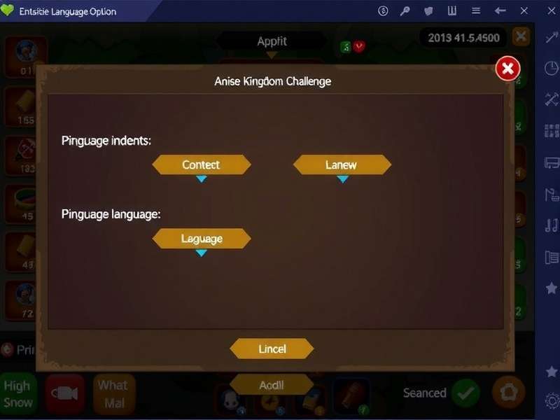 Anise Kingdom Challenge Language Options